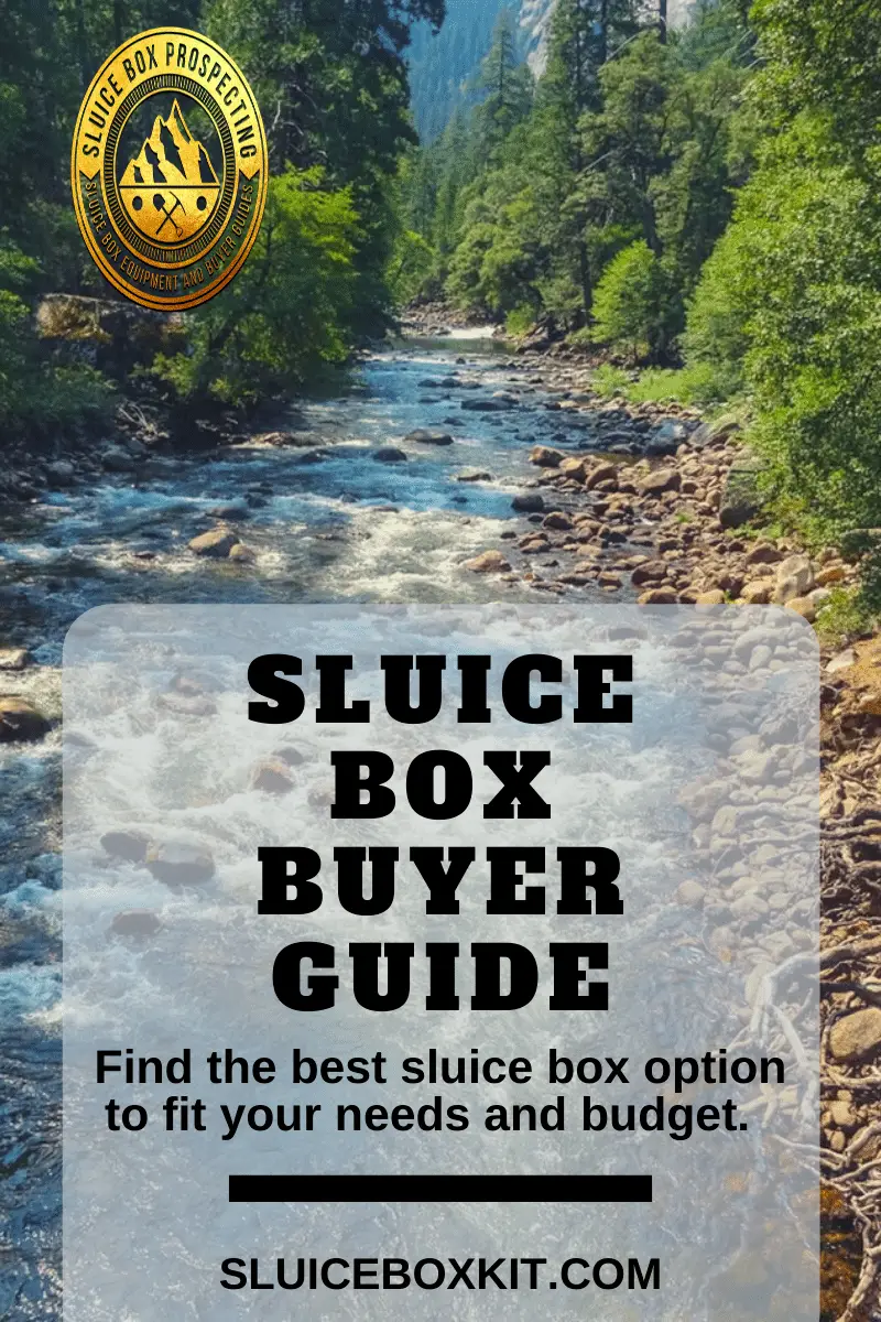 what is a sluice box