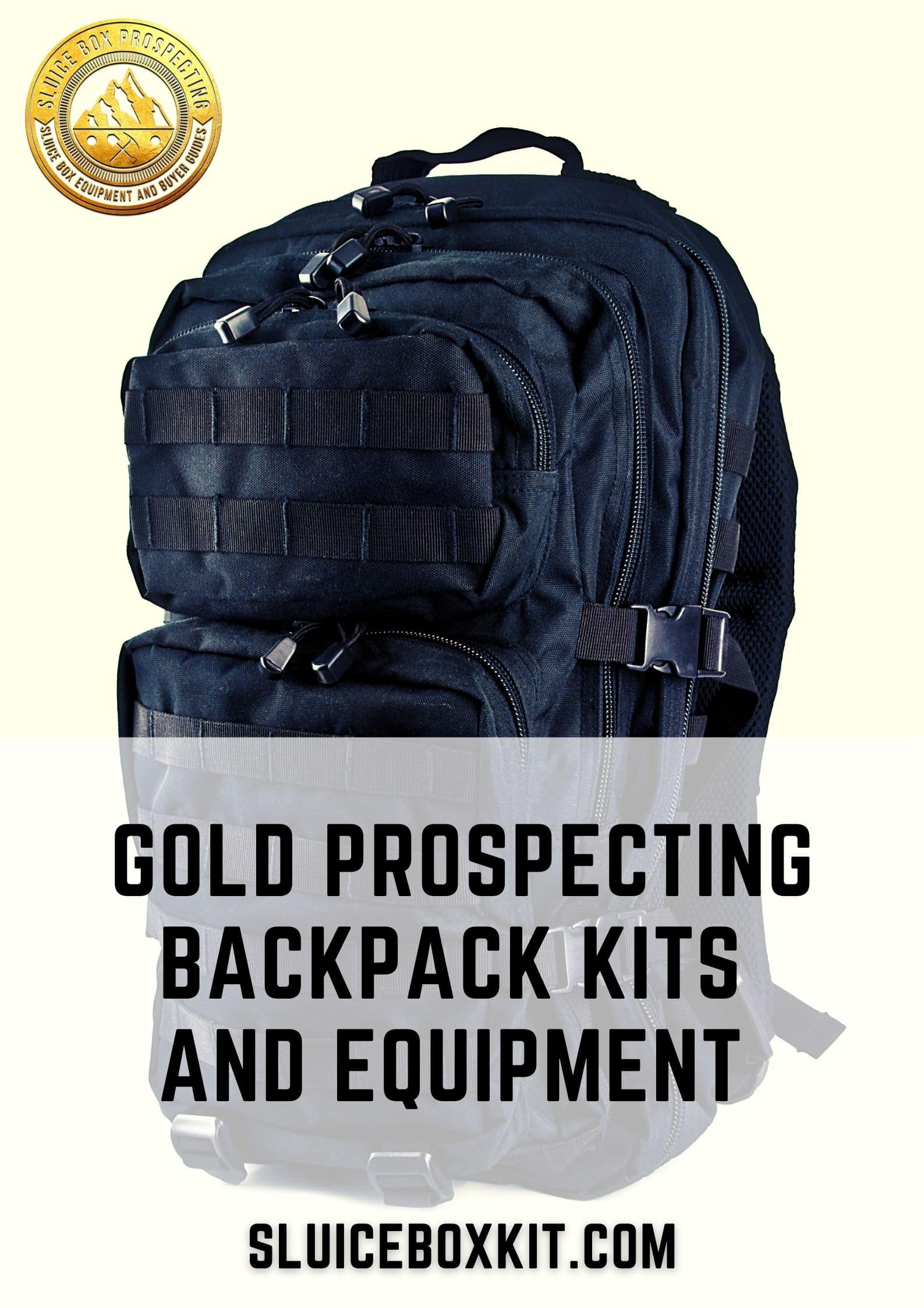 gold prospecting backpack kit