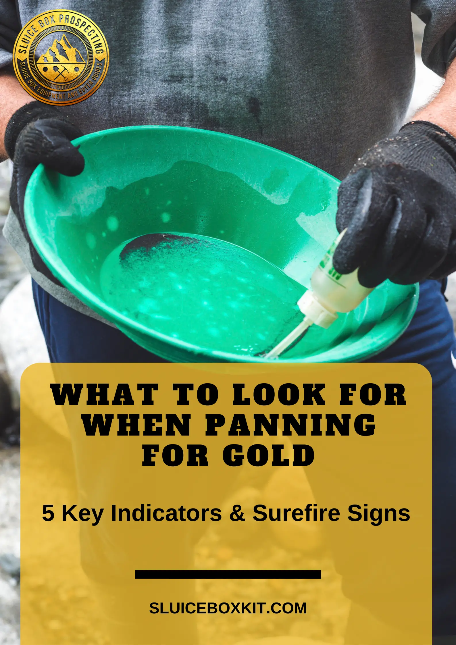 what to look for when panning for gold