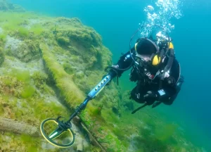 metal detecting underwater